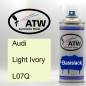 Preview: Audi, Light Ivory, L07Q: 400ml Sprühdose, von ATW Autoteile West.